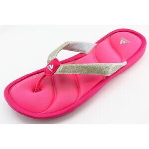 adidas Pink‎ Synthetic Flip Flops Girls Shoes Size 6